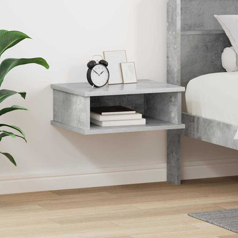 vidaXL Bedside Table Concrete Grey 40 x 31 x 15 cm Engineered Wood