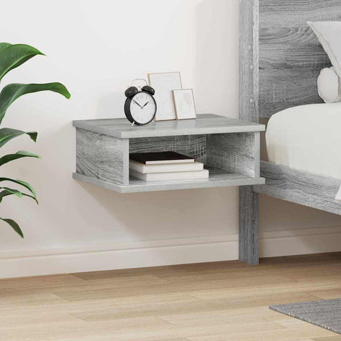 vidaXL Bedside Table Grey Sonoma 40 x 31 x 15 cm Engineered Wood