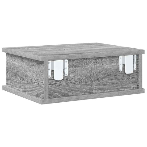 vidaXL Bedside Table Grey Sonoma 40 x 31 x 15 cm Engineered Wood