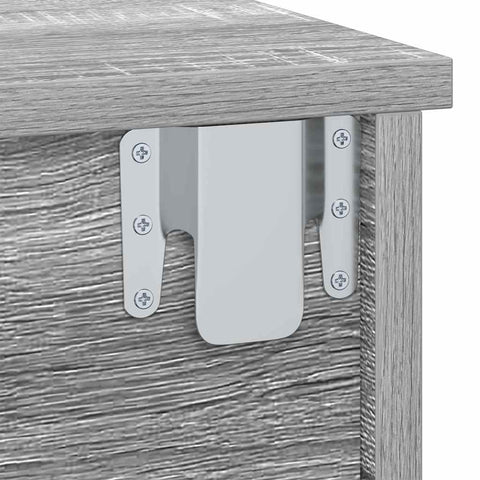 vidaXL Bedside Table 2 pcs Grey Sonoma 40 x 31 x 15 cm Engineered Wood