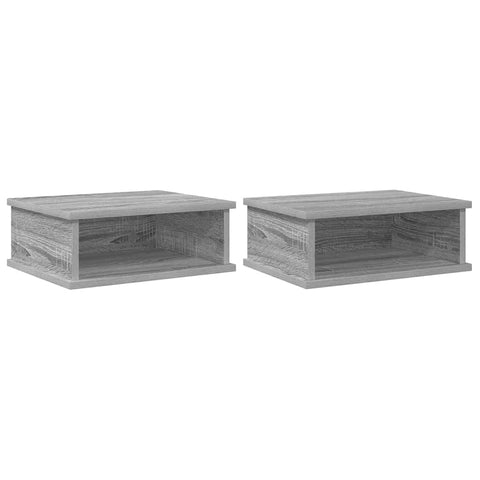 vidaXL Bedside Table 2 pcs Grey Sonoma 40 x 31 x 15 cm Engineered Wood