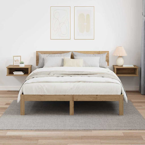 vidaXL Bedside Table 2 pcs Artisan Oak 40 x 31 x 15 cm Engineered Wood