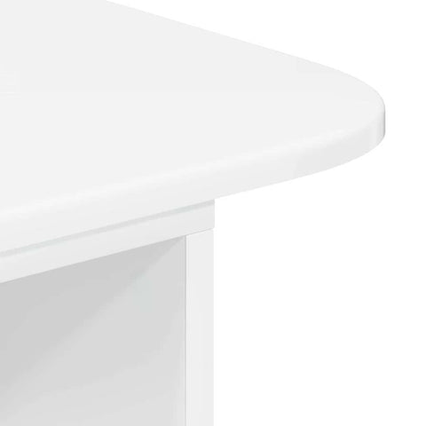 vidaXL Console Table High Gloss White 93 x 40 x 75 cm Engineered Wood