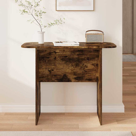 vidaXL Console Table Smoked Oak 93 x 40 x 75 cm Engineered Wood
