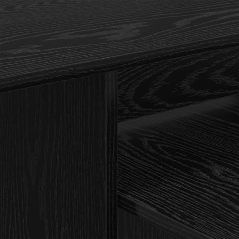 vidaXL Console Table Black Oak 80 x 50 x 225 cm Engineered Wood