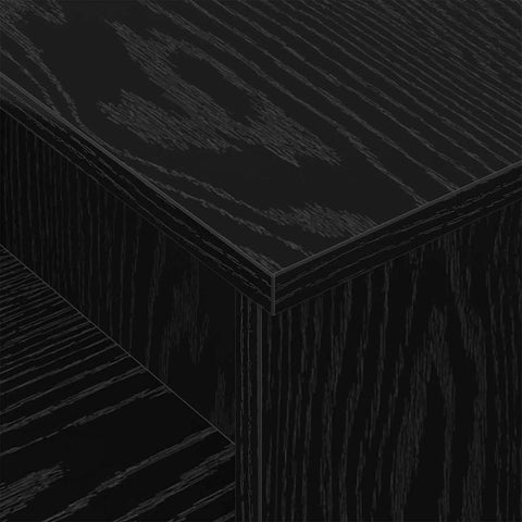 vidaXL Console Table Black Oak 80 x 50 x 225 cm Engineered Wood