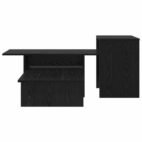 vidaXL Console Table Black Oak 80 x 50 x 225 cm Engineered Wood