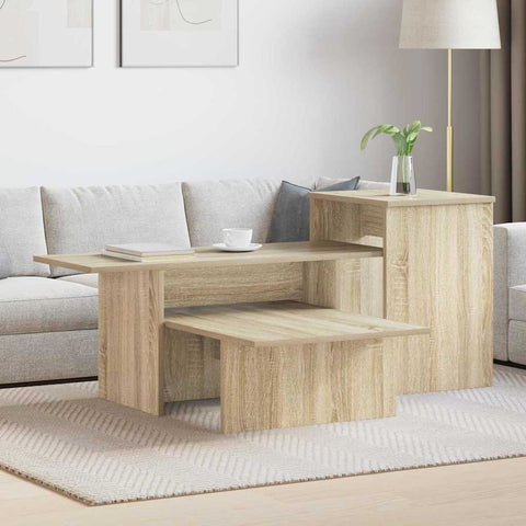 vidaXL Console Table Sonoma Oak 80 x 50 x 225 cm Engineered Wood