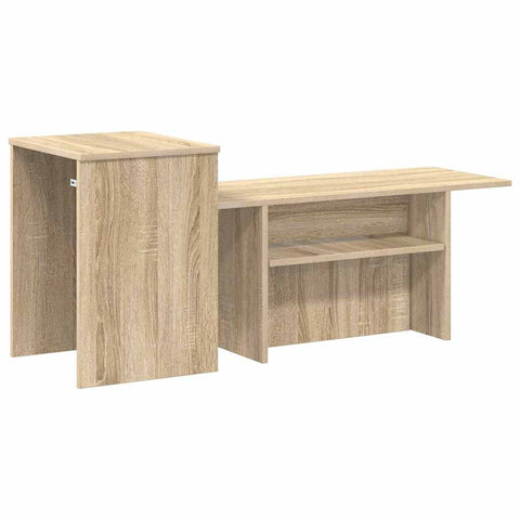vidaXL Console Table Sonoma Oak 80 x 50 x 225 cm Engineered Wood