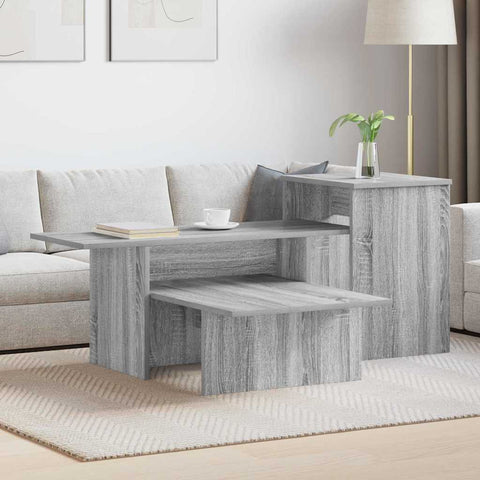 vidaXL Console Table Grey Sonoma 80 x 50 x 225 cm Engineered Wood