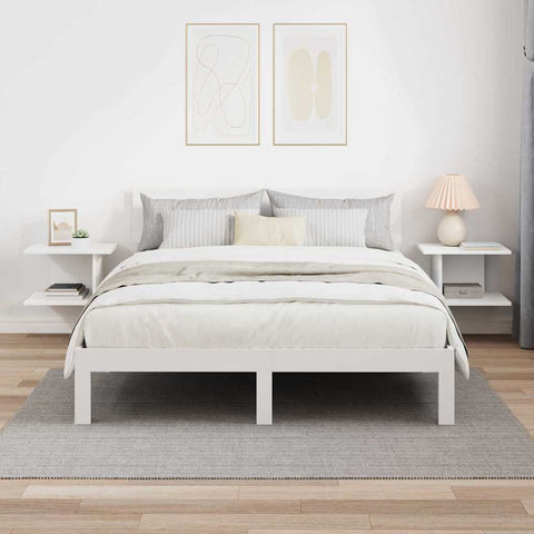 vidaXL Bedside Table 2 pcs White 40 x 30 x 25 cm Engineered Wood