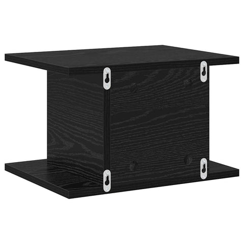 vidaXL Bedside Table Black Oak 40 x 30 x 25 cm Engineered Wood