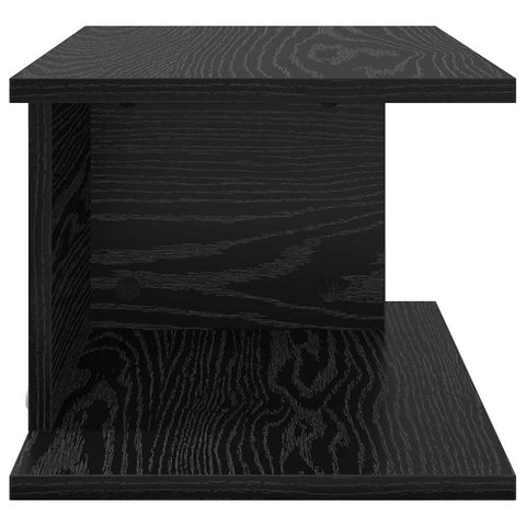 vidaXL Bedside Table 2 pcs Black Oak 40 x 30 x 25 cm Engineered Wood