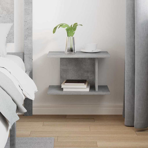 vidaXL Bedside Table Concrete Grey 40 x 30 x 25 cm Engineered Wood