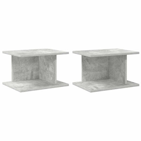 vidaXL Bedside Table 2 pcs Concrete Grey 40 x 30 x 25 cm