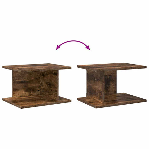 vidaXL Bedside Table 2 pcs Smoked Oak 40 x 30 x 25 cm Engineered Wood