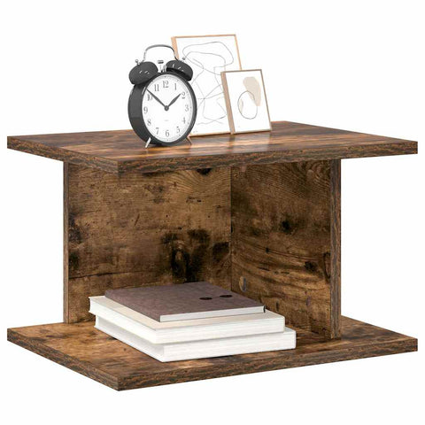 vidaXL Bedside Table 2 pcs Smoked Oak 40 x 30 x 25 cm Engineered Wood