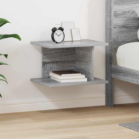 vidaXL Bedside Table Grey Sonoma 40 x 30 x 25 cm Engineered Wood