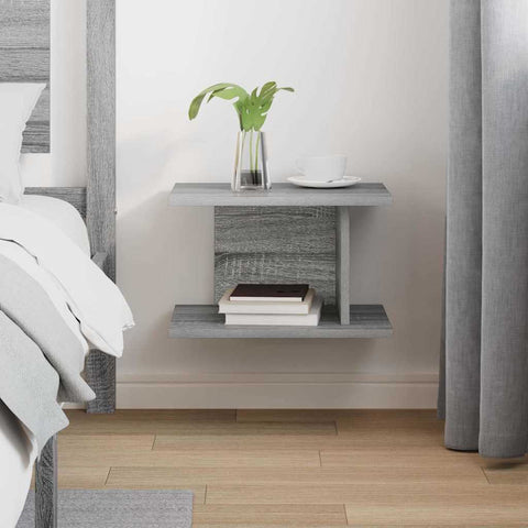 vidaXL Bedside Table Grey Sonoma 40 x 30 x 25 cm Engineered Wood