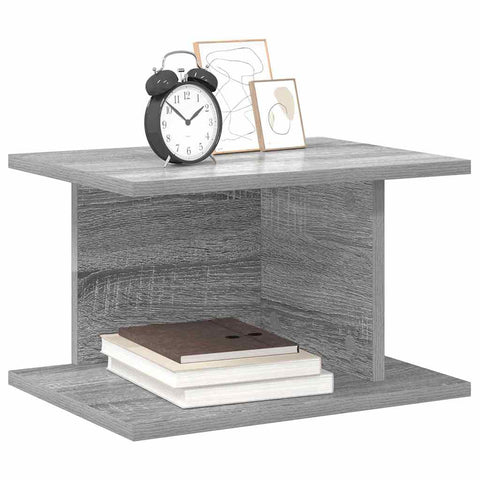 vidaXL Bedside Table 2 pcs Grey Sonoma 40 x 30 x 25 cm Engineered Wood