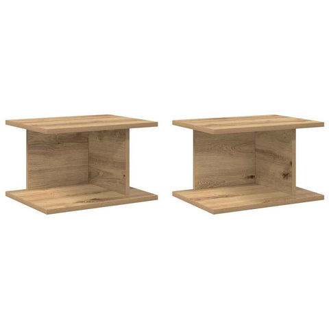 vidaXL Bedside Table 2 pcs Artisan Oak 40 x 30 x 25 cm Engineered Wood