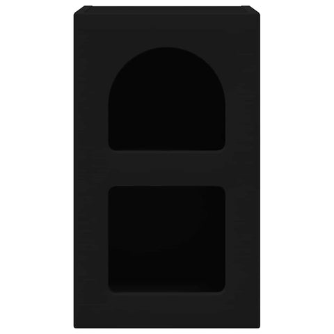 vidaXL Bedside Table Black 29.5 x 35 x 50 cm Engineered Wood