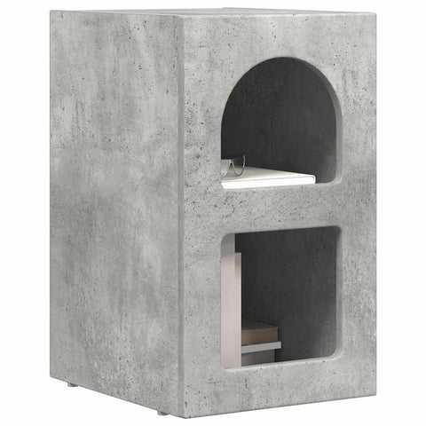 vidaXL Bedside Table 2 pcs Concrete Grey 29.5 x 35 x 50 cm
