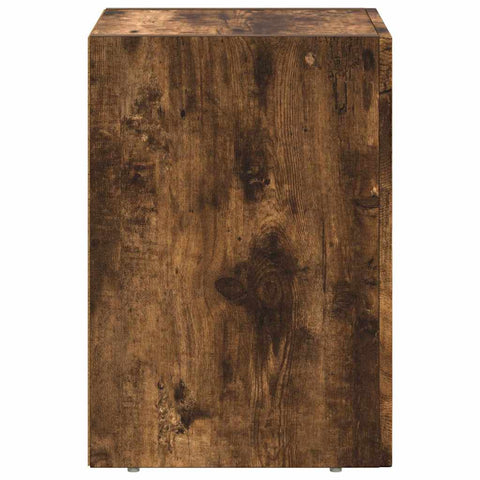 vidaXL Bedside Table Smoked Oak 29.5 x 35 x 50 cm Engineered Wood