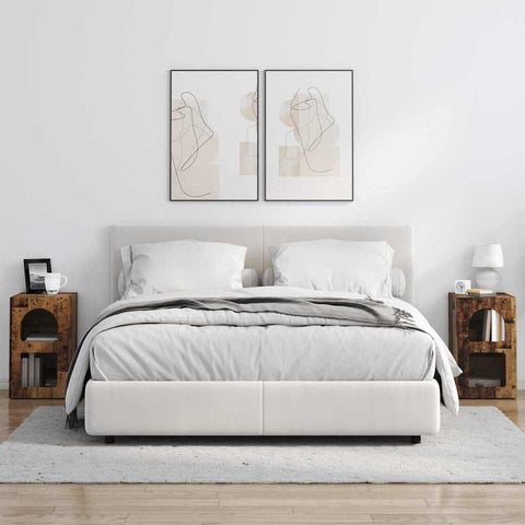 vidaXL Bedside Table 2 pcs Old Wood 29.5 x 35 x 50 cm Engineered Wood