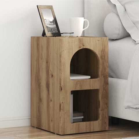 vidaXL Bedside Table 2 pcs Artisan Oak 29.5 x 35 x 50 cm