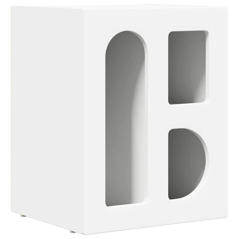 vidaXL Bedside Table White 40 x 35 x 50 cm Engineered Wood