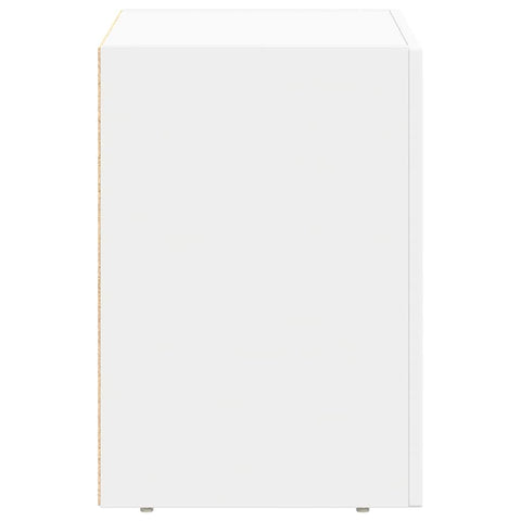 vidaXL Bedside Table White 40 x 35 x 50 cm Engineered Wood