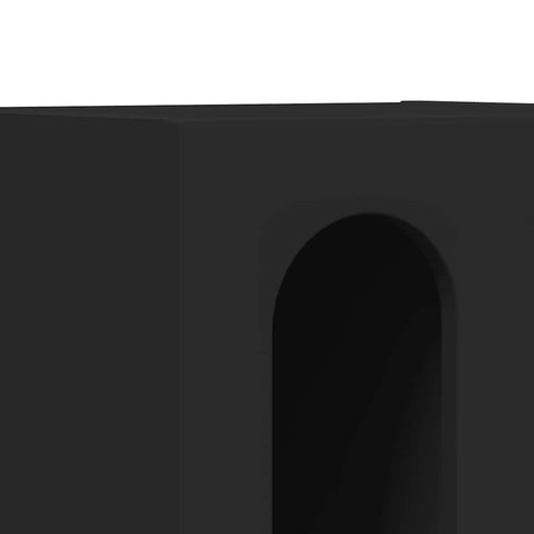 vidaXL Bedside Table Black 40 x 35 x 50 cm Engineered Wood