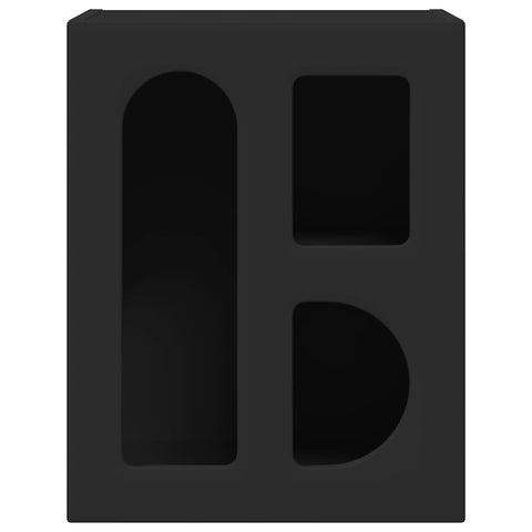 vidaXL Bedside Table Black 40 x 35 x 50 cm Engineered Wood