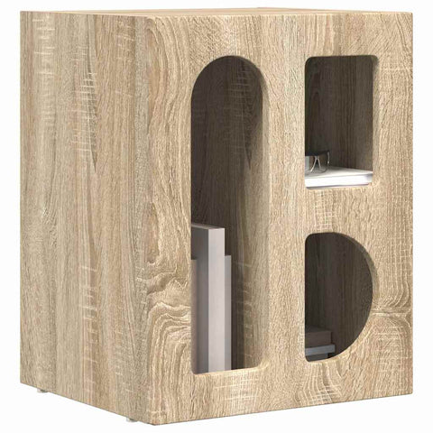 vidaXL Bedside Table Sonoma Oak 40 x 35 x 50 cm Engineered Wood