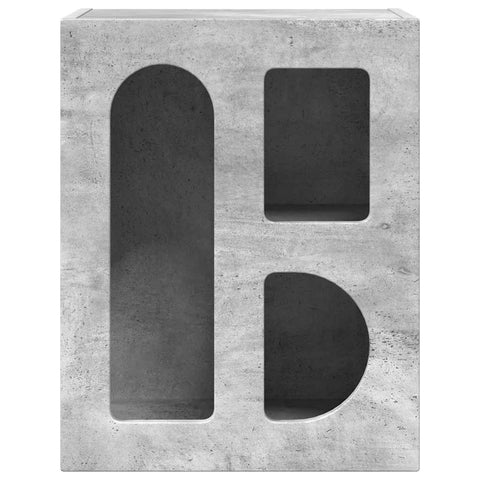 vidaXL Bedside Table Concrete Grey 40 x 35 x 50 cm Engineered Wood