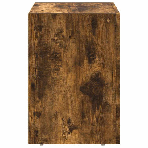 vidaXL Bedside Table Smoked Oak 40 x 35 x 50 cm Engineered Wood