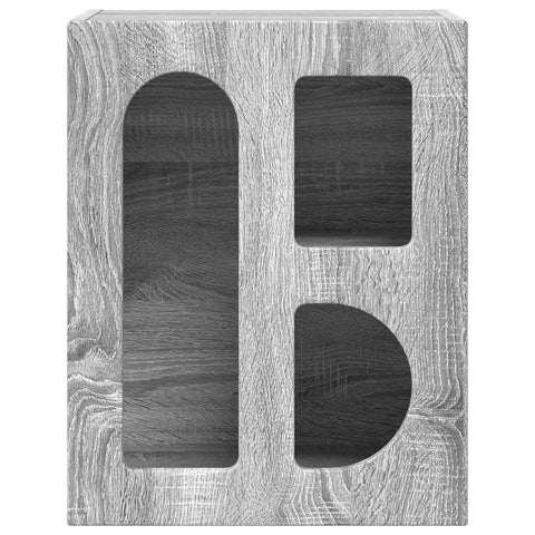 vidaXL Bedside Table Grey Sonoma 40 x 35 x 50 cm Engineered Wood