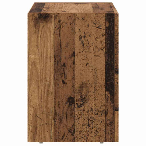 vidaXL Bedside Table Old Wood 40 x 35 x 50 cm Engineered Wood