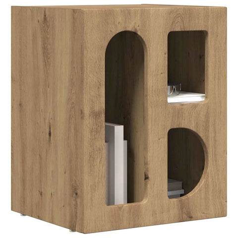 vidaXL Bedside Table Artisan Oak 40 x 35 x 50 cm Engineered Wood