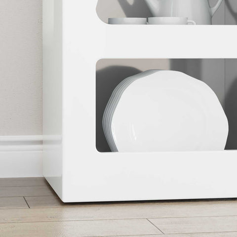 vidaXL Sideboard High Gloss White 40 x 35 x 100.5 cm Engineered Wood