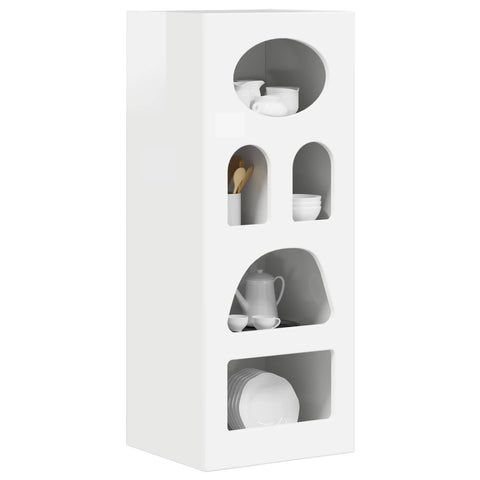 vidaXL Sideboard High Gloss White 40 x 35 x 100.5 cm Engineered Wood