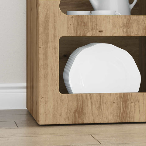 vidaXL Sideboard Artisan Oak 40 x 35 x 100.5 cm Engineered Wood