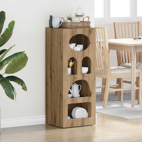 vidaXL Sideboard Artisan Oak 40 x 35 x 100.5 cm Engineered Wood