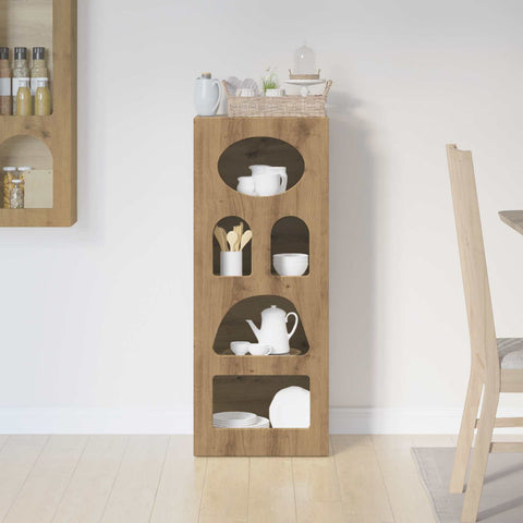 vidaXL Sideboard Artisan Oak 40 x 35 x 100.5 cm Engineered Wood