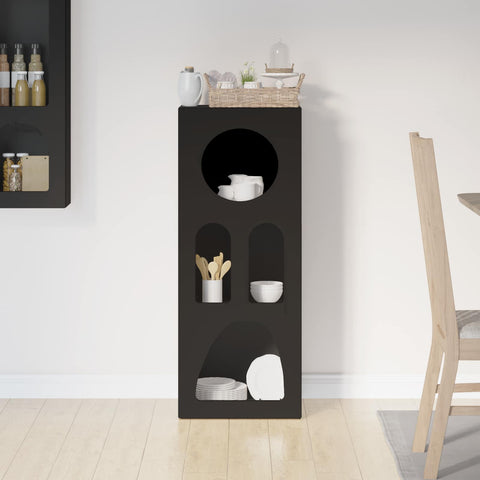 vidaXL Sideboard Black 40 x 35 x 100.5 cm Engineered Wood