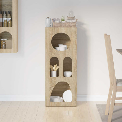 vidaXL Sideboard Sonoma Oak 40 x 35 x 100.5 cm Engineered Wood