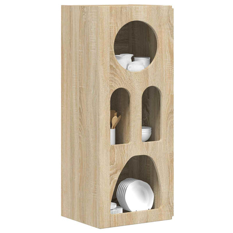 vidaXL Sideboard Sonoma Oak 40 x 35 x 100.5 cm Engineered Wood