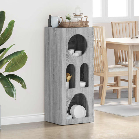 vidaXL Sideboard Grey Sonoma 40 x 35 x 100.5 cm Engineered Wood