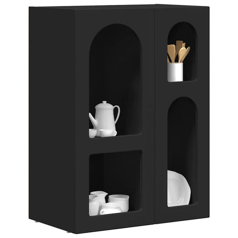 vidaXL Sideboard Black 59 x 35 x 80.5 cm Engineered Wood